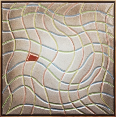Escultura titulada "Fragmentada" por José Luis Pilotto, Obra de arte original, Resina Montado en Panel de madera