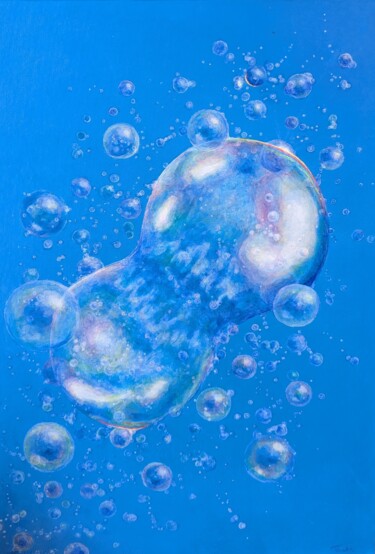 绘画 标题为“Reborn” 由Nataliia Khoruzhenko, 原创艺术品, 丙烯 安装在纸板上