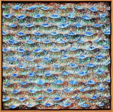 "Ondas II" başlıklı Heykel José Luis Pilotto tarafından, Orijinal sanat, Rezine Ahşap panel üzerine monte edilmiş