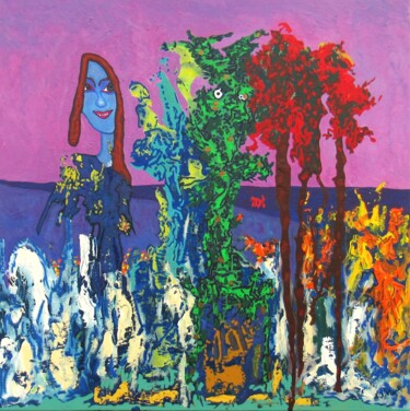 Pittura intitolato "Ecolo-colère" da Christian Saint Marc, Opera d'arte originale, Acrilico