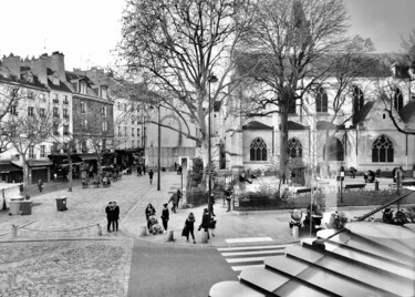 Photography titled "SQUARE SAINT-MEDARD" by Valerie A., Original Artwork, Digital Photography