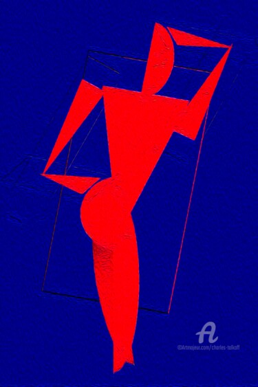 Digitale Kunst getiteld "The Dancer 2" door Charles Talkoff, Origineel Kunstwerk, 2D Digital Work