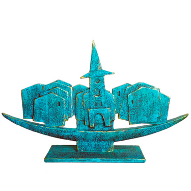 Sculptuur getiteld ""Cros de Cagnes"" door Rogin Viacheslav (Bashlyk), Origineel Kunstwerk, Steen