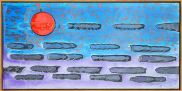 "Entardecer" başlıklı Heykel José Luis Pilotto tarafından, Orijinal sanat, Rezine Ahşap panel üzerine monte edilmiş