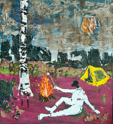 Ormanın İçinden 「Ormanın İçinden」というタイトルの絵画 Ahmet Öcalによって, オリジナルのアートワーク, アクリル