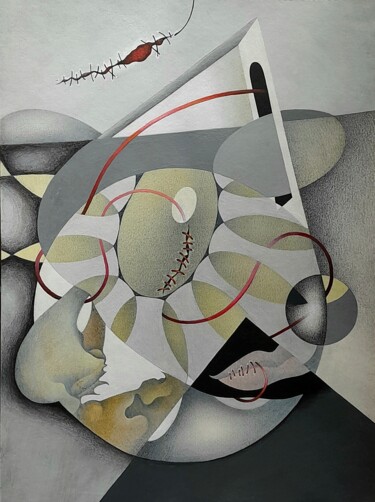 Subjective 5 "Subjective 5" başlıklı Tablo Nataliia Bachynska tarafından, Orijinal sanat, Kalem Karton üzerine monte edilmiş