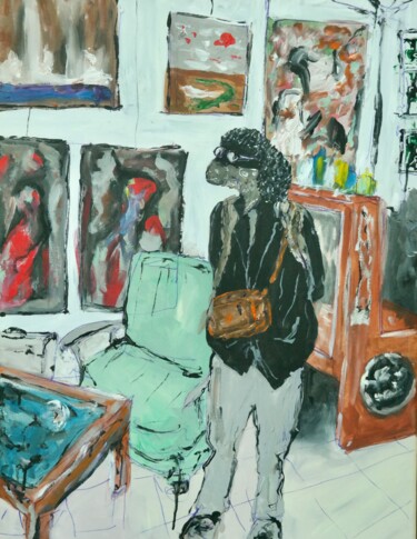 Bipolar Garry 「Bipolar Garry」というタイトルの絵画 Ahmet Öcalによって, オリジナルのアートワーク, アクリル