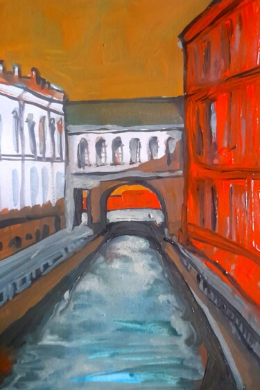Pittura intitolato "To the main water" da Alexey Zhucovsky, Opera d'arte originale, Acrilico