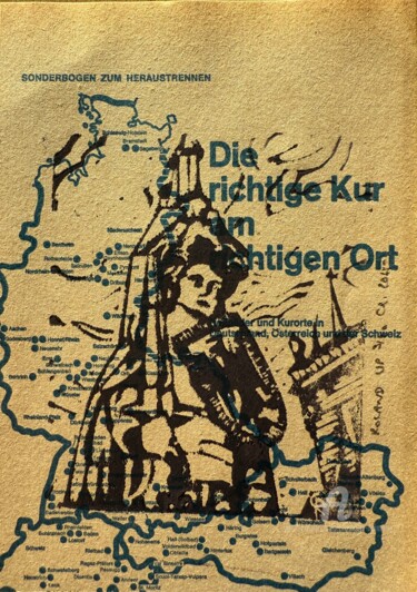 Roland von Bremen - upcycling edition Prenten & gravures getiteld "Roland von Bremen -…" door Christian Reimann, Origineel Kunstwerk, Linosnede