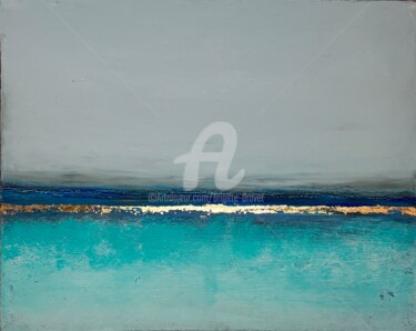 Dreaming of the sea 80x100 "Dreaming of the sea…" başlıklı Tablo Brigitte Dravet tarafından, Orijinal sanat, Akrilik Ahşap Sedye çerçevesi üzerine mont…
