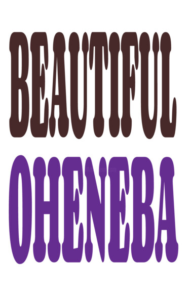 DAJA BLAQQ: CALLIGRAPHY SERIES COLLECTION (OHENEBA) Arte digitale intitolato "DAJA BLAQQ: CALLIGR…" da Daja, Opera d'arte originale, Pittura digitale