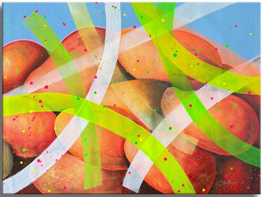Peinture intitulée "Events" par Gardani, Œuvre d'art originale, Huile Monté sur Châssis en bois