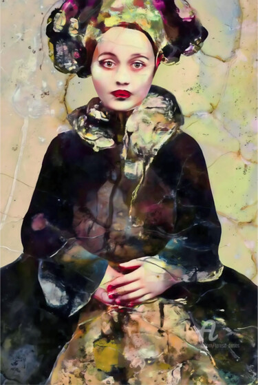 数字艺术 标题为“04- Lita Cabellut I…” 由Teresa Casas, 原创艺术品, AI生成的图像