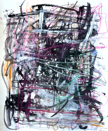 Disegno intitolato "Channel 10425" da Nathalia Leupen, Opera d'arte originale, Matite colorate
