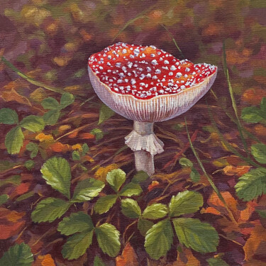 Amanita’s Spell Pittura intitolato "Amanita’s Spell" da Sundra, Opera d'arte originale, Olio