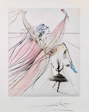 Terpsichore Gravures & estampes intitulée "Terpsichore" par Salvador Dali, Œuvre d'art originale, Gravure