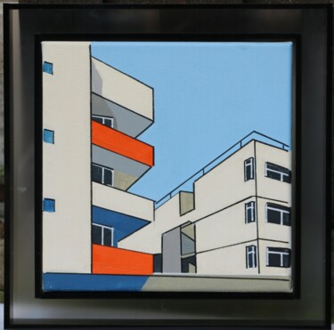 Peinture intitulée "迷你清晨No.1" par Dikun Sun, Œuvre d'art originale, Huile Monté sur Châssis en bois