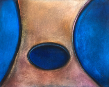 Pintura intitulada "HE // SHE ° SHE" por Weronika Kami (veriKami), Obras de arte originais, Pastel