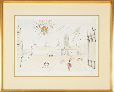 Stockholms Slott (Stockholm Palace) Gravures & estampes intitulée "Stockholms Slott (S…" par Salvador Dali, Œuvre d'art originale, Gravure