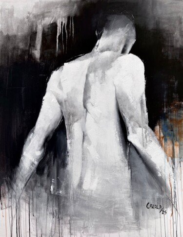 Peinture intitulée "Dos n’12" par Alric Cazal, Œuvre d'art originale, Acrylique Monté sur Châssis en bois
