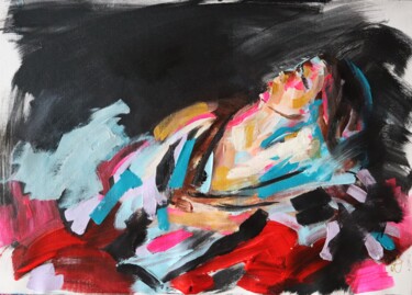 Peinture intitulée "Mary Magdalene" par Antigoni Tziora, Œuvre d'art originale, Acrylique