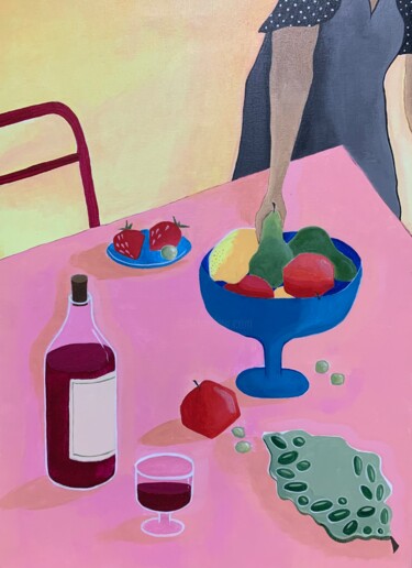 "Still life with red…" başlıklı Tablo Elena Koroleva tarafından, Orijinal sanat, Akrilik