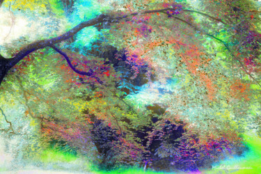Arts numériques intitulée "Forêt enchantée" par Michel Guillaumeau, Œuvre d'art originale, Peinture numérique