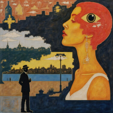 The Eye of Meaning Collages intitulée "The Eye of Meaning" par Jan Keteleer, Œuvre d'art originale, Collage numérique