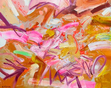 Ζωγραφική με τίτλο "Summer illussions" από Tung Duc Pham, Αυθεντικά έργα τέχνης, Ακρυλικό Τοποθετήθηκε στο Ξύλινο φορείο σκε…
