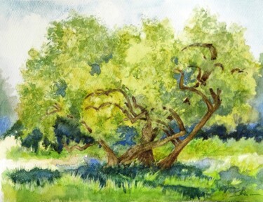 "Arbre à Bagatelle" başlıklı Tablo Lidia Marinova tarafından, Orijinal sanat, Suluboya