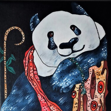 绘画 标题为“Nonno panda” 由Sonia Strukul, 原创艺术品, 丙烯