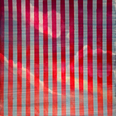 Peinture intitulée "Neon stripes" par Elena Koroleva, Œuvre d'art originale, Acrylique