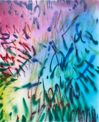 Painting titled "Splash – Expressive…" by Evgenia Makarova, Original Artwork, Acrylic Mounted on Wood Stretcher frame