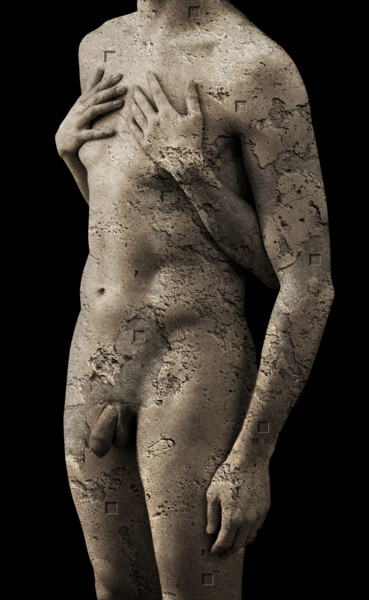Fotografia intitulada "Douleur fantôme" por Georges Dumas, Obras de arte originais, Fotografia Manipulada Montado em Armação…