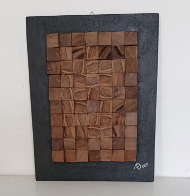 Sculpture intitulée "Quercus" par Anna Beltrame A＋D Art, Œuvre d'art originale, Bois Monté sur Panneau de bois