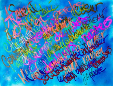 Peinture intitulée "Perdre Raison" par Saolo, Œuvre d'art originale, Acrylique