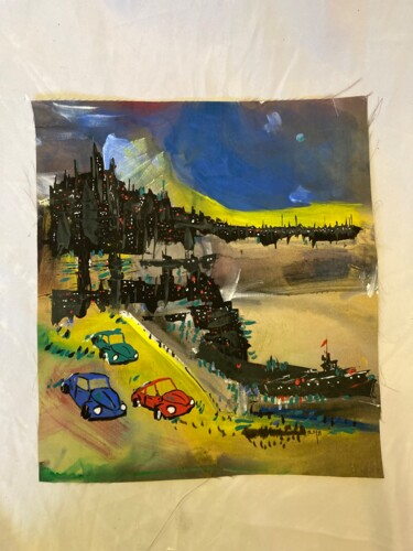 "İstanbul" başlıklı Tablo Ahmet Öcal tarafından, Orijinal sanat, Akrilik
