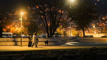 Whispers of the Night: Solitary Walks in the City Light "Whispers of the Nig…" başlıklı Fotoğraf Telsiz Fotoğraf tarafından, Orijinal sanat, Dijital Fotoğrafçılık