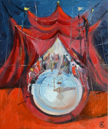 Behind the Scenes 绘画 标题为“Behind the Scenes” 由Андрей Креминский, 原创艺术品, 油