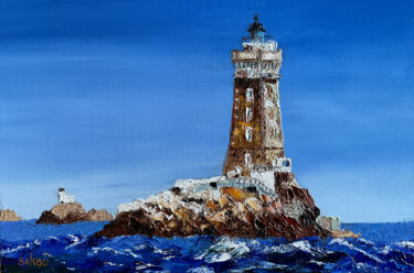 绘画 标题为“Le Phare de la Viei…” 由Samuel Kouyoumdjian, 原创艺术品, 油 安装在木质担架架上