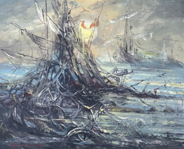 Shipwreck 绘画 标题为“Shipwreck” 由Samvel Atasunts, 原创艺术品, 油