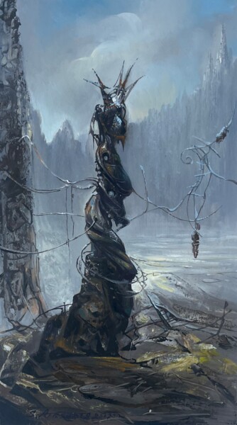 In Chains Painting titled "In Chains" by Samvel Atasunts, Original Artwork, Oil