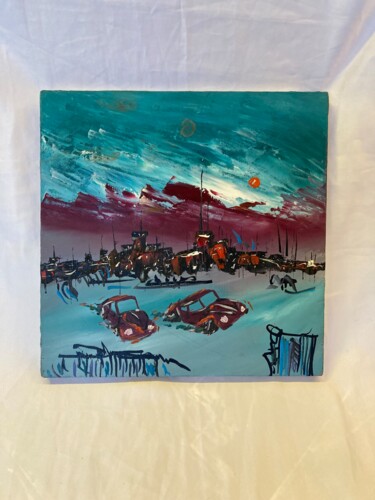 Painting titled "Sütliman" by Ahmet Öcal, Original Artwork, Acrylic