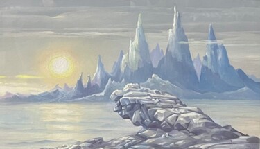 绘画 标题为“Whispers of Ice” 由Samvel Atasunts, 原创艺术品, 油