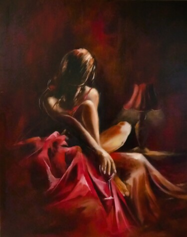 "STEP BY STEP" başlıklı Tablo David Bequet tarafından, Orijinal sanat, Petrol Ahşap Sedye çerçevesi üzerine monte edilmiş