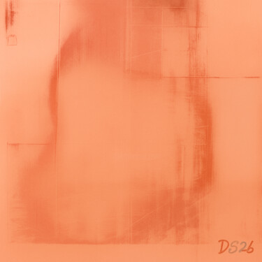 Peinture intitulée "Peach Fade" par Ds 26, Œuvre d'art originale, Peinture numérique