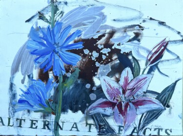 Ζωγραφική με τίτλο "Wild Flowers" από Darren Jekel, Αυθεντικά έργα τέχνης, Λάδι