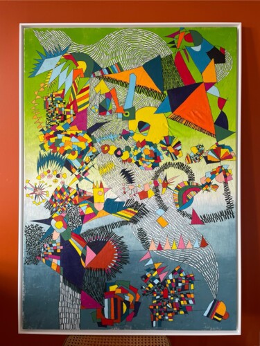 "Modern City" başlıklı Tablo Julie Schalit (Suzie-Q) tarafından, Orijinal sanat, Akrilik Ahşap Sedye çerçevesi üzerine monte…