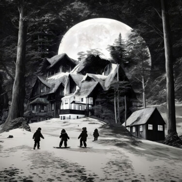 Arte digitale intitolato "When the forest bre…" da Sergei Kozintsev, Opera d'arte originale, Immagine generata dall'IA