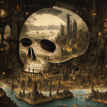 The Golden Threshold Digital Arts titled "The Golden Threshold" by Sergei Kozintsev, Original Artwork, AI generated image